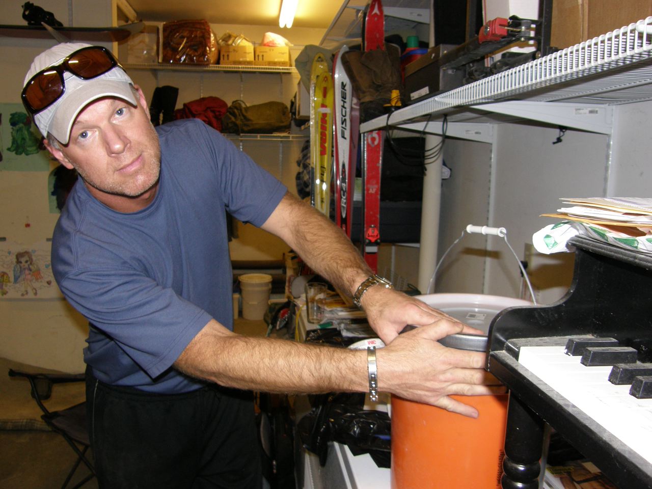 Jeffrey in his garage inventing this powerful mining technology
