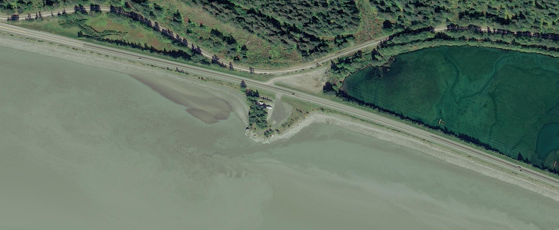 Aerial view of our actual mining site, as you can see zero interior or exterior damages, zero mining processes before or after.